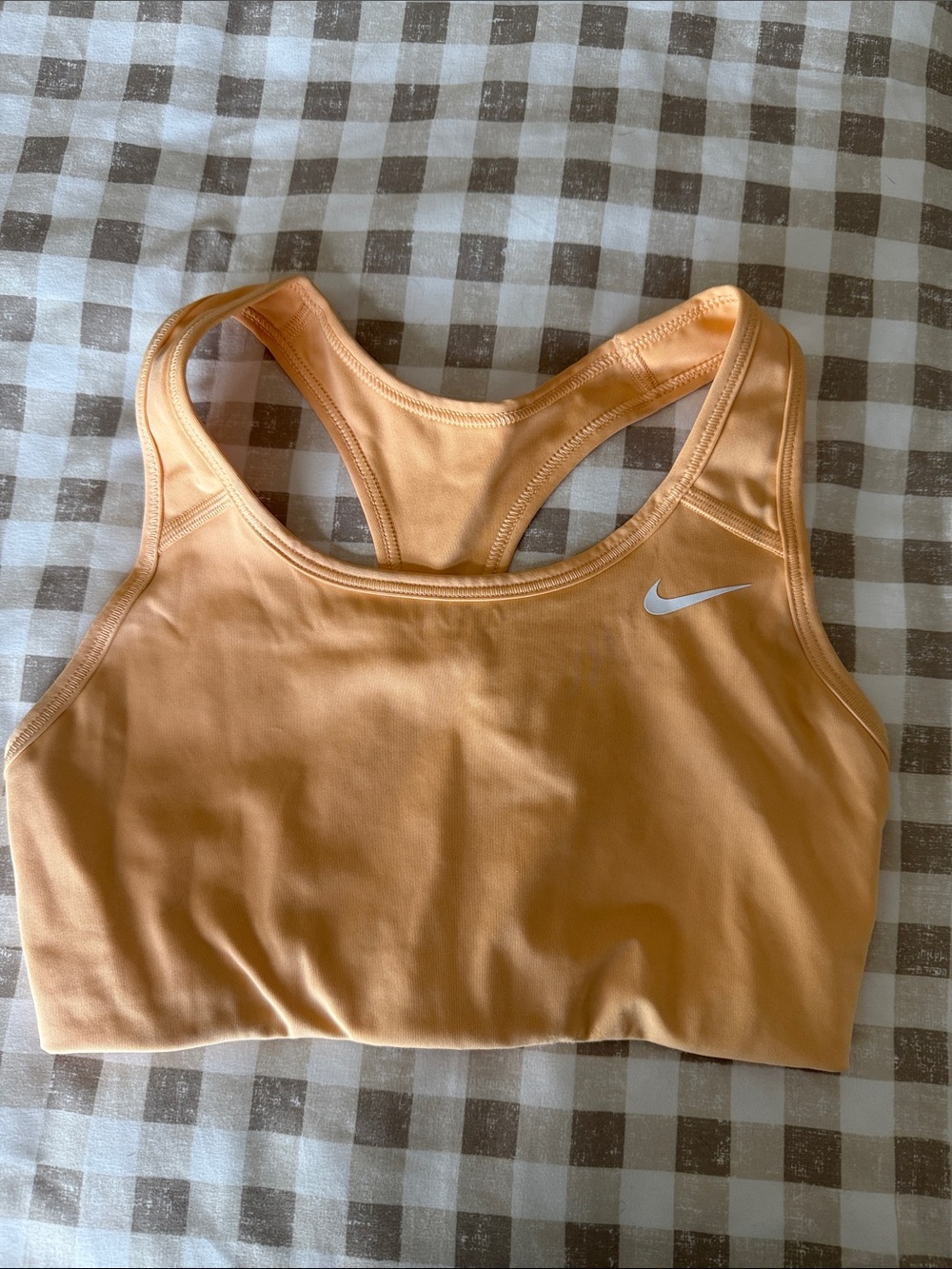 Nike Peach/Light Orange Racerback Performance Sports Bra